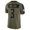 Seattle Seahawks Tröjor Russell Wilson 3 Nike 2021 Salute to Service - Herr